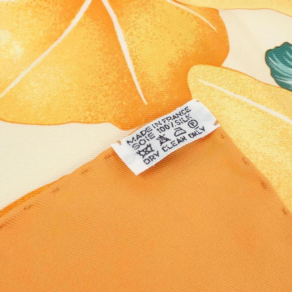 HERMES Orange Scarf - Picture 6 of 6